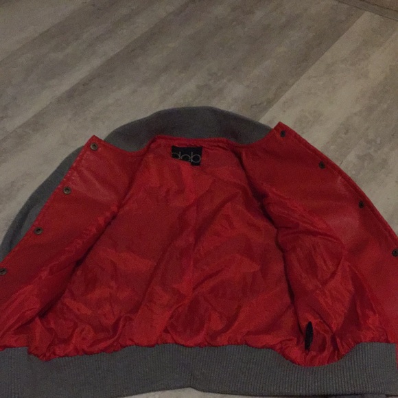 Debs red leather jacket - Picture 2 of 3